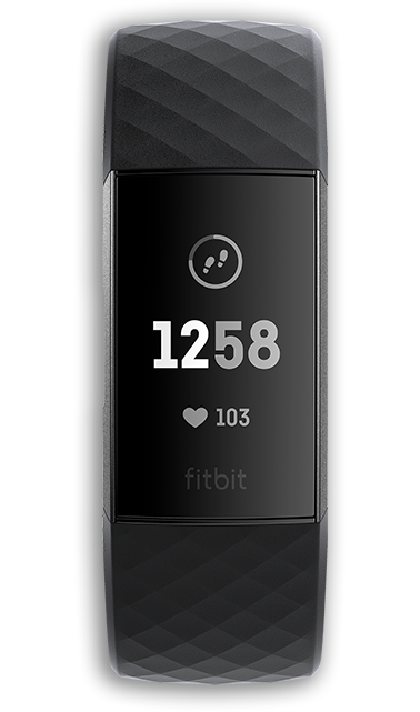 Fitbit Charge 3 Fitness Band Black Graphite